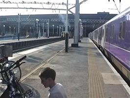 Euston station this morning - if only it could have been this sunny throughout the tour!